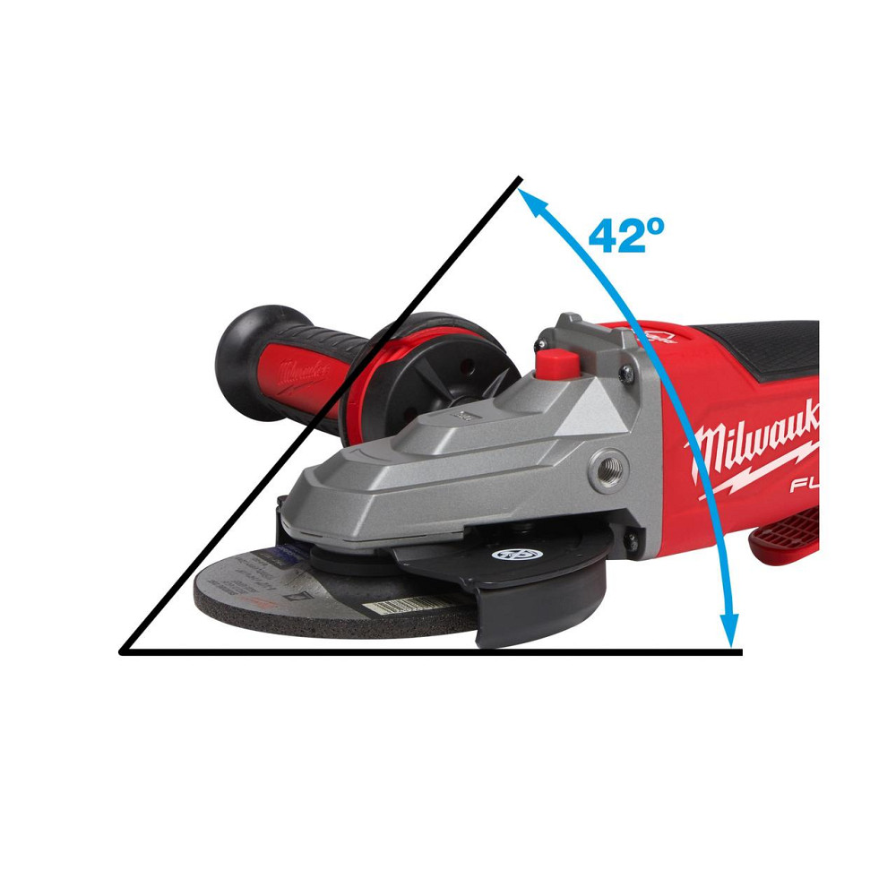 Кутошліфувальна машина MILWAUKEE 125 мм с плоским редуктором M18FSAGF125XPDB-0X (+ рукоятка, зах. кожух, безкл. гайка, 2 зах. Ек Одеса - фото 4