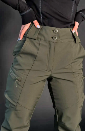 Жіночі тактичні штани Softshell на флісі Олива 46 Київ