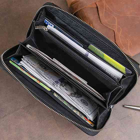 Кошелек кожаный женский ST Leather 19292 Черный Киев