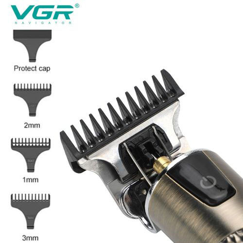 Практична машинка для стрижки волосся VGR V-983, Перукарські машинки професійні, Тример для скронь AF-70 Львів - фото 1