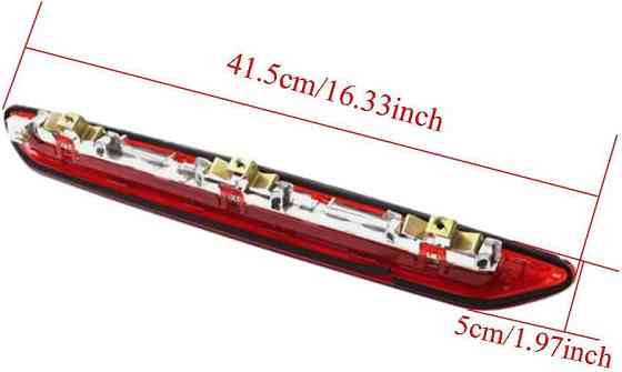 Третий стоп-сигнал MASO 6Q6945097 черный/красный LED поднятый для VW Polo MK4 9N/9N3 2002-2009 дополнительный Киев