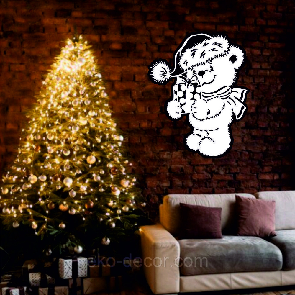 Декоративное настенное Панно «Новый год», Декор на стену 70*55 см Киев - изображение 3