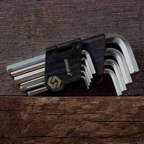 Ключи шестигранные 9шт 1.5-10мм CrV (короткие) SIGMA (4022011) Киев