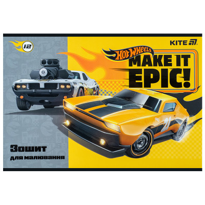 Альбом для малювання Kite Hot Wheels, 12 аркушів (HW25-241) Вінниця - фото 9