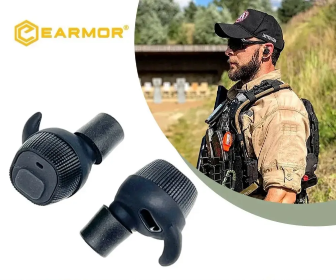 Активні беруші для стрільби Earmor М20 електронні Чорний Вінниця - фото 9