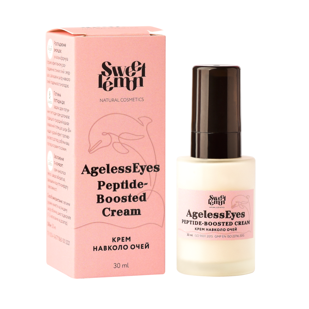 Крем навколо очей AgelessEyes Peptide-Boosted Cream Sweet Lemon 30 мл Київ - фото 1