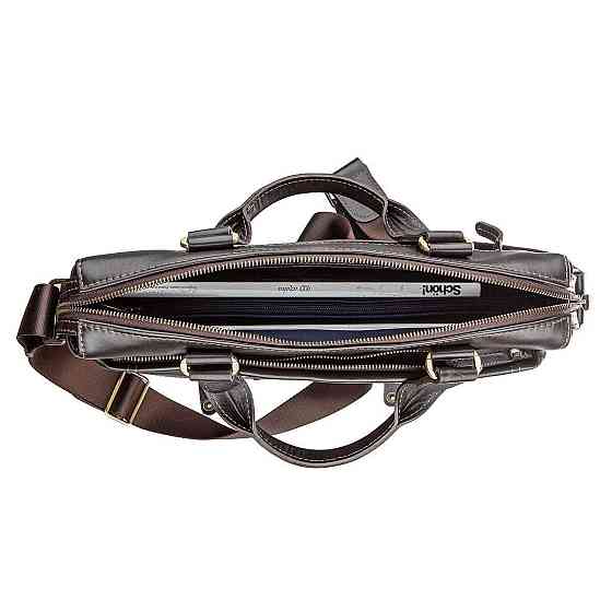 Сумка чоловіча SHVIGEL 11138 шкіряна Коричнева Київ