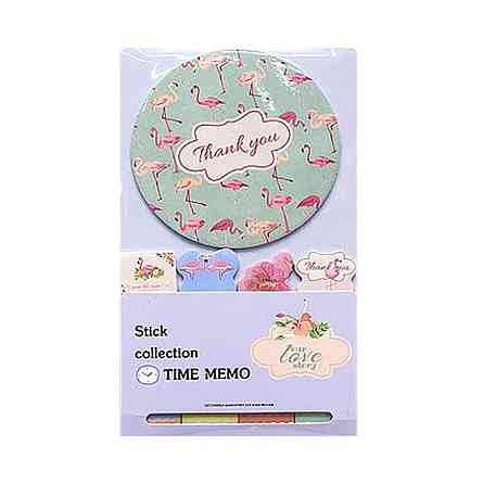 Паперові стікери Фламінго Bambi BLT-601-3 для нотаток Вінниця