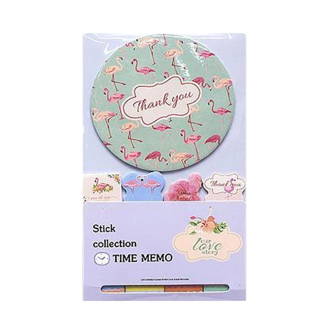 Паперові стікери Фламінго Bambi BLT-601-3 для нотаток Вінниця - фото 1