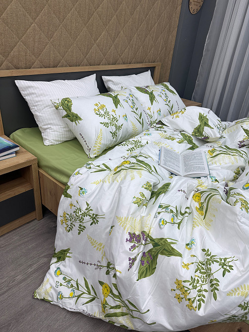 Комплект постельного белья, Decorator Spring Glade Полуторный 145х215 с цветочным принтом (88-010) Киев - изображение 4