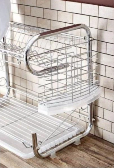 Двухъярусная сушилка для посуды 26х43 см  Edenberg EB-2108 Одесса - изображение 8
