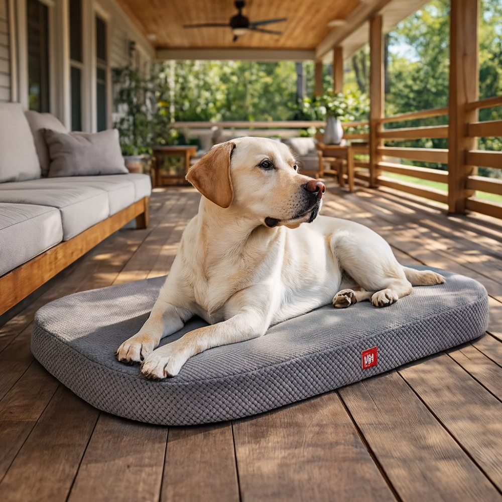 Лежанка для собак WAUDOG Relax, Дорис велюр, со съемным чехлом, L, Ш 100 см, Дл 70 см Киев - изображение 1
