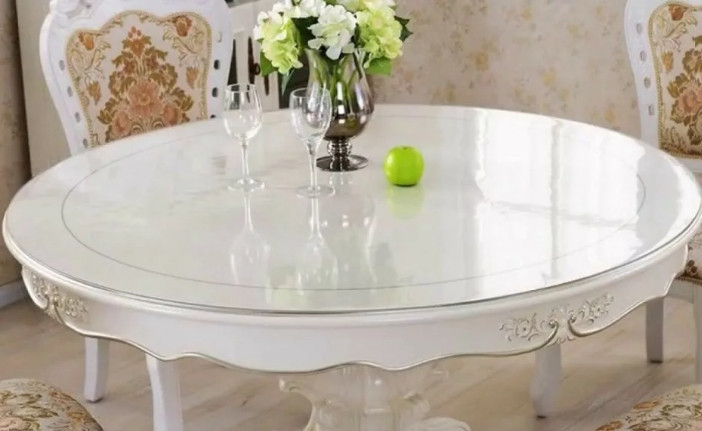 М'яке скло Прозора силіконова скатертина на стіл Soft Glass Захист для меблів 2.2х1.0м (товщина 1.5 мм) Вінниця - фото 9