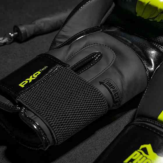Боксерські рукавиці Phantom APEX Elastic Neon Black/Yellow 16 унцій (Бінті 4м. у подарунок) Кам'янське