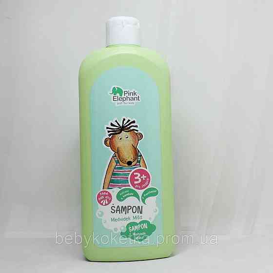 Дитячий шампунь-кондиционер з екстрактом бамбука Pink Elephant just for kids Medvidek Misha 500мл. Львів