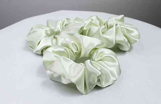 Набір гумок для волосся атласний Молочний Харків