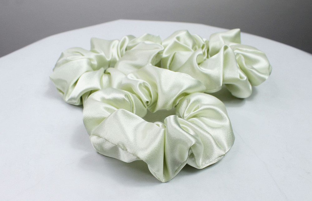 Набір гумок для волосся атласний Молочний Харків - фото 2