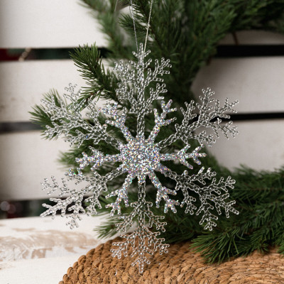 Елочная игрушка Novogod`ko Снежинка 32 см Пластик (974869) Винница - изображение 2