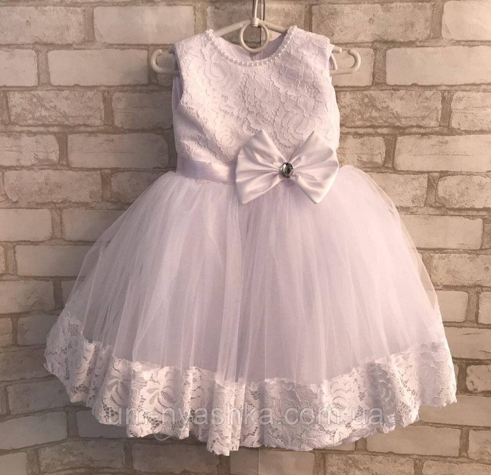 Детское нарядное белое платье Снежинка-Кружево 80-98 Кривой Рог - изображение 6