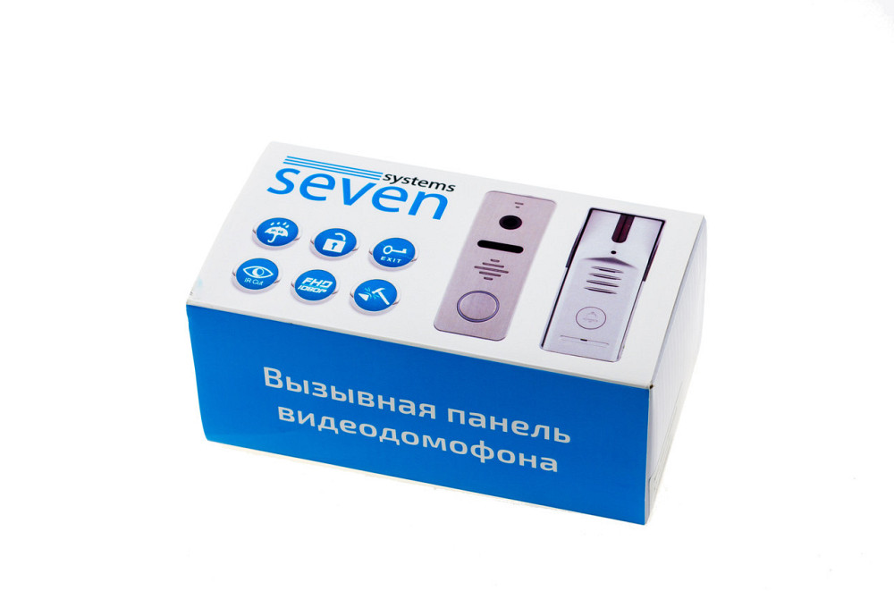 Панель домофона з вбудованим зчитувачем карток SEVEN CP-7504/4 RFID black Київ - фото 17