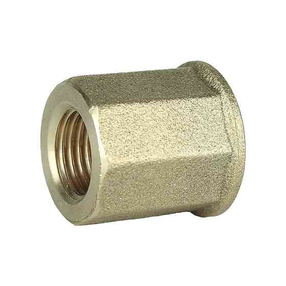 Муфта редукционная латунная 3/8″ВР х 1/4″ВР штампованная восьмигранная А0321А VA (000028665) Киев