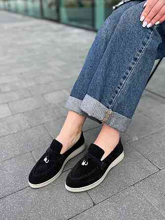 ALLSY Лофери жіночі ALLSY 340-3041-C чорні (весна-осінь, замша натуральна) (5780) 40 Коломия