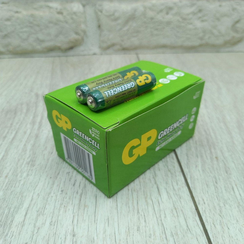 Батарейка солевая R3 GP Greencell 1.5V AAA (цена за коробку 40шт) Харьков - изображение 5