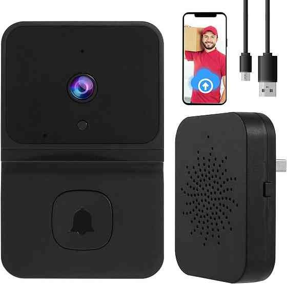 Бездротовий відеодзвінок BT Chou (Wi-Fi): Smart Doorbell з HD-камерою, нічним баченням та двостороннім аудіо Київ