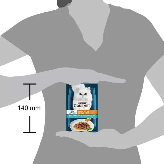 Консерви для кішок Gourmet Perle вологий корм міні філе у соусі з тунцем, 85 г Вінниця