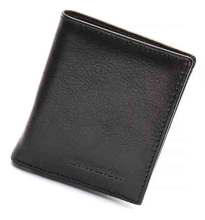 Чорне маленьке портмоне на магніті MARCO COVERNA Київ