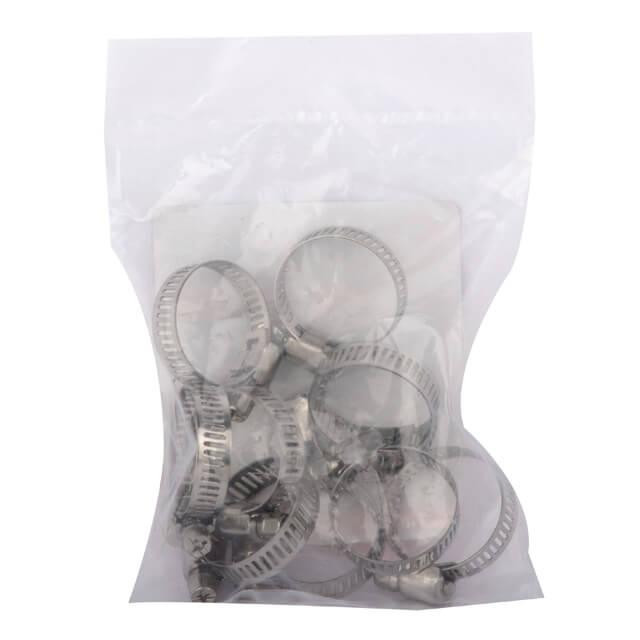 Хомут нержавіюча сталь, 8 мм, Ø - 14-27 мм INTERTOOL TC-1014 Київ - фото 2