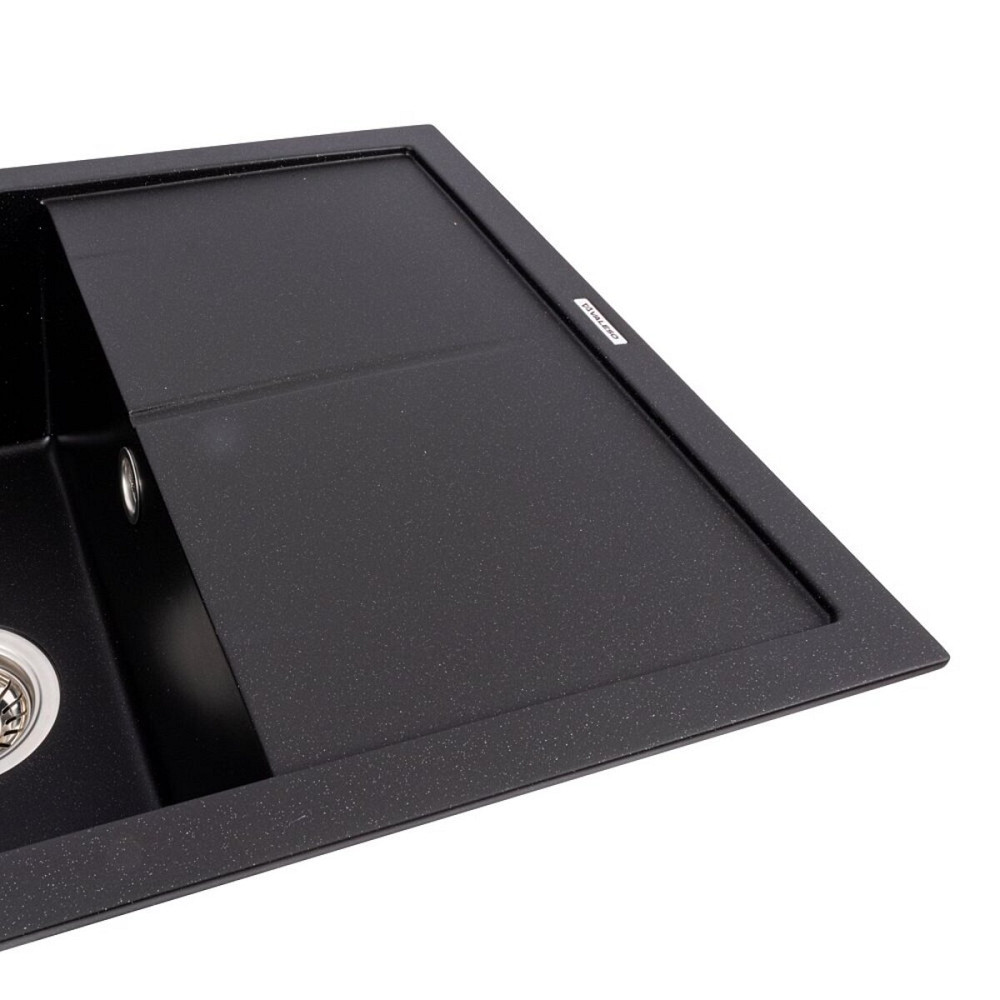 Гранітна мийка VALESO CRIPTA 6550 матова Чорний металік Коломыя - изображение 12