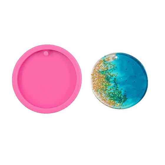 Молд силиконовый для брелка 4 см розовый Киев