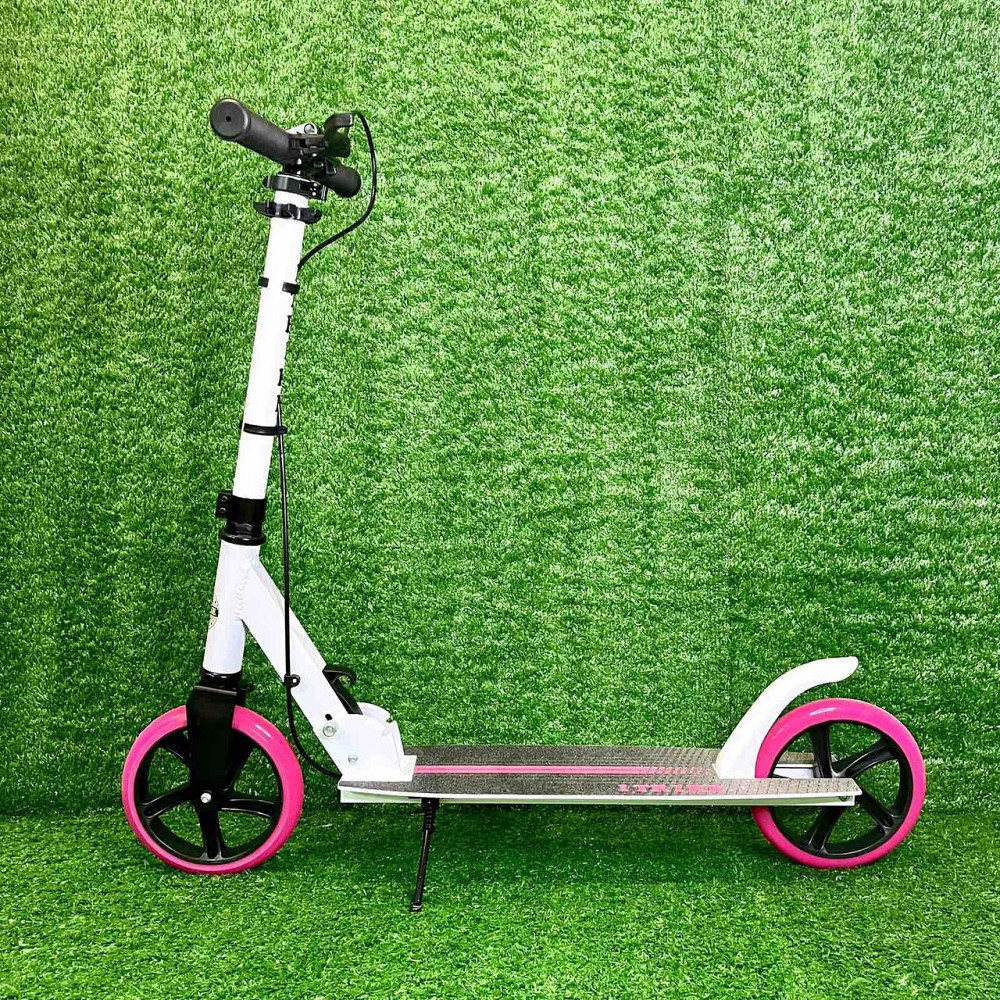 Самокат iTrike двоколісний складаний з ручним гальмом Білий з рожевим (SR 2-049-1-WP) Чернигов - изображение 8