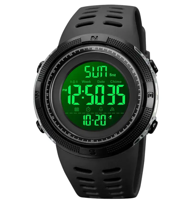 Спортивные наручные часы Skmei 2070 (Черные с прозрачным корпусом и черным циферблатом) Киев - изображение 3