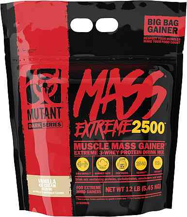 Гейнер Mutant Mass Extreme 2500 5450 g (Vanilla ice cream) Луцк