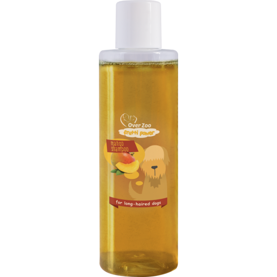 Мягкий шампунь для длинношерстных собак Over Zoo Shampoo Frutti Power Mango с ароматом манго 200 мл Винница