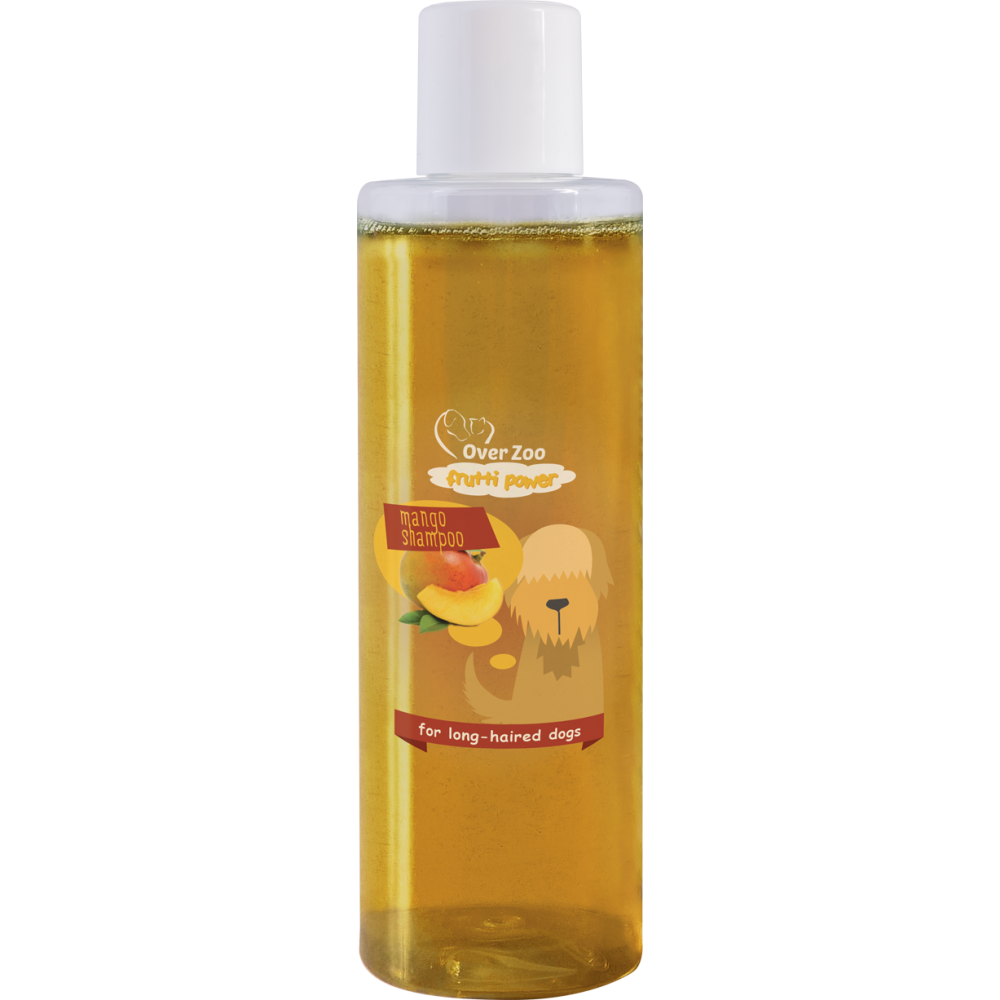 Мягкий шампунь для длинношерстных собак Over Zoo Shampoo Frutti Power Mango с ароматом манго 200 мл Винница - изображение 1