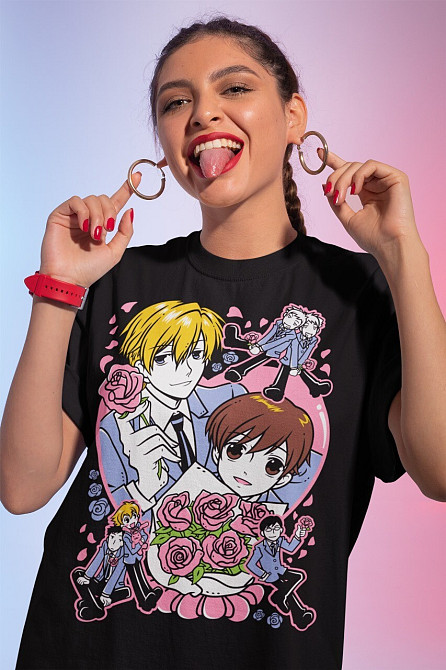 Футболка з аніме принтом Аніме Секаі Ікхі Хатсукоі оверсайз (S/M/L) Чорний AnimeJ0520 Дніпро - фото 2