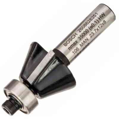 Фреза Bosch Professional фасонная, Std, S8, D23.7 B5.5, L12 25° (2.608.628.351) Винница