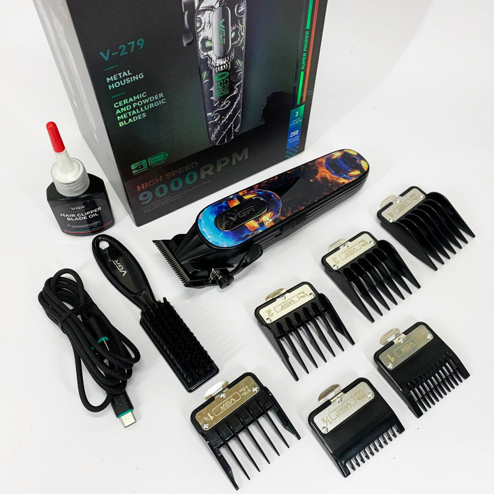 Універсальний тример для чоловіків VGR V-279 RED, Машинка для стрижки волосся електрична NQ-18 Львів - фото 9