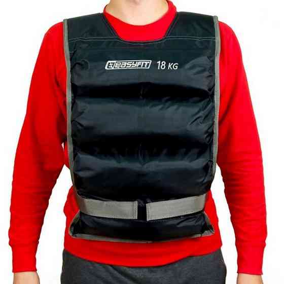 Обважнювальний жилет EasyFit EF-VST-18 чорний, 18 кг Вінниця