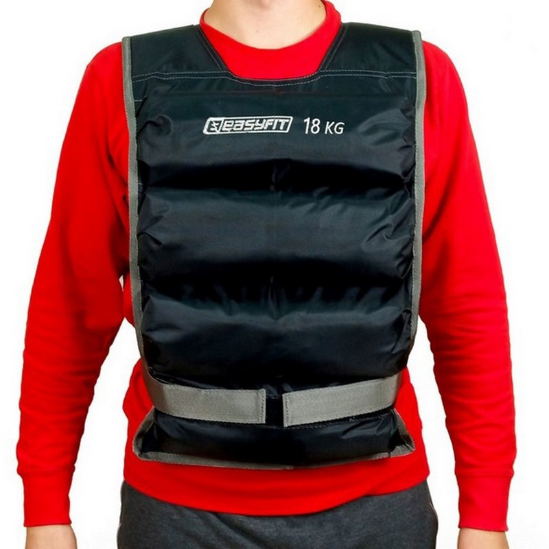 Обважнювальний жилет EasyFit EF-VST-18 чорний, 18 кг Вінниця - фото 1