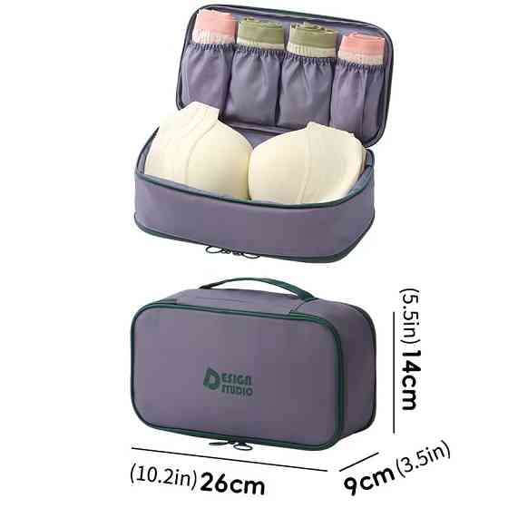 Сумочка для хранения нижнего белья,органайзер дорожный для путешествий,портативная сумка для белья,фиолетовая Каменец-Подольский