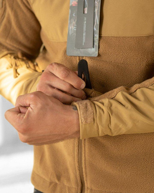 Тактична флісівка куртка Esdy combo coyot ВТ6630 Одеса - фото 9