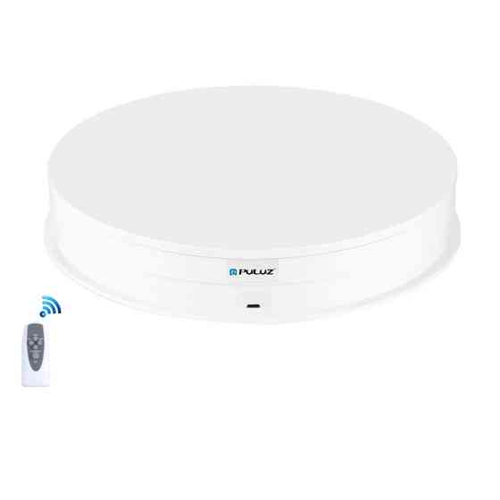 Предметний стіл поворотний 30см з пультом білий для фото-відеозйомки Puluz PU3131W Київ