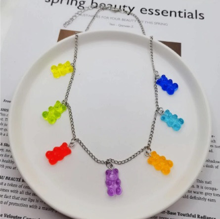 Ожерелье с мармеладными мишками 48 см разноцветный Киев - изображение 2