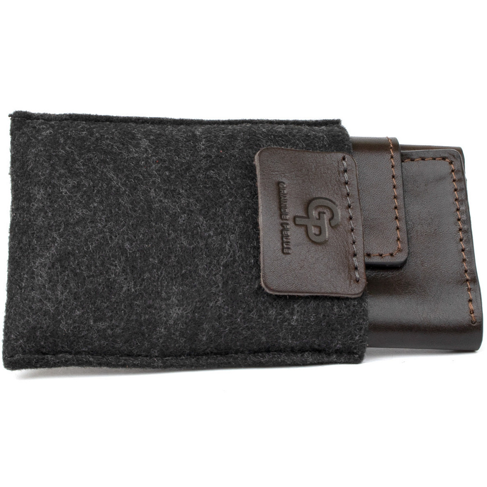 Кожаная визитница GRANDE PELLE 11410 Темно-коричневый Киев - изображение 5