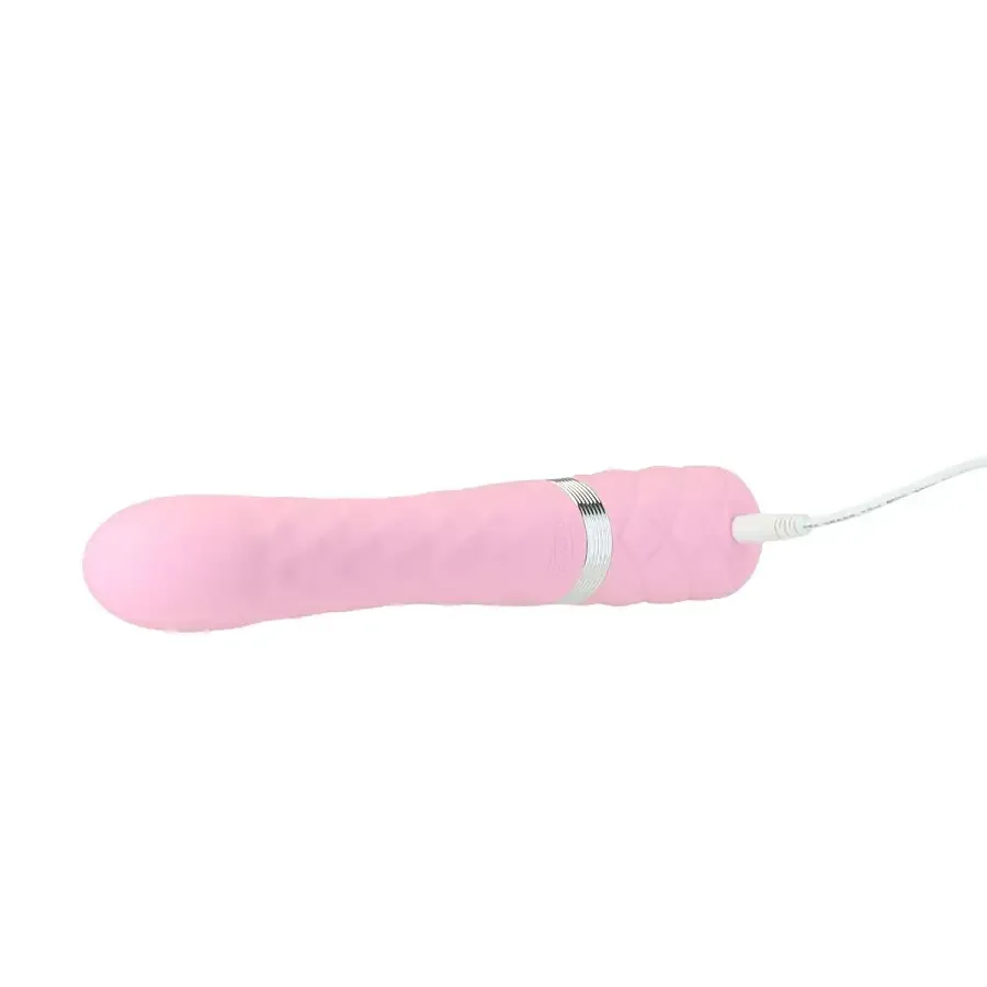 Роскошный кролик с ротацией и вибрацией Pillow Talk Lively, Pink, кристалл Сваровски Львов - изображение 5