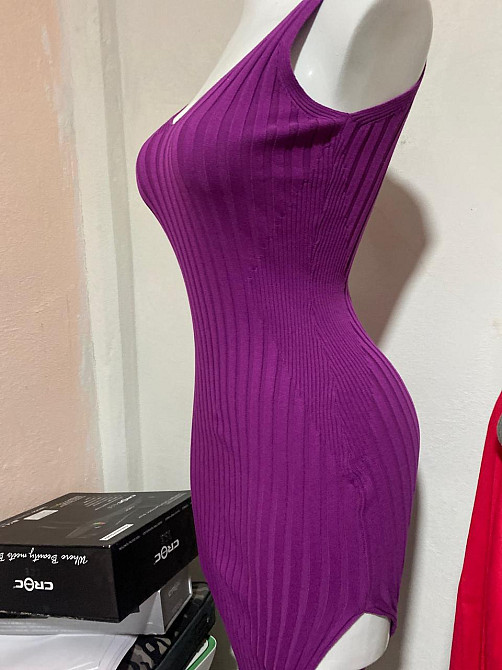 Платье с разрезом без рукавов one size сиреневый Киев - изображение 5